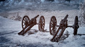 Shipka Battlefield Cannons, Bulgaria (Infrared)