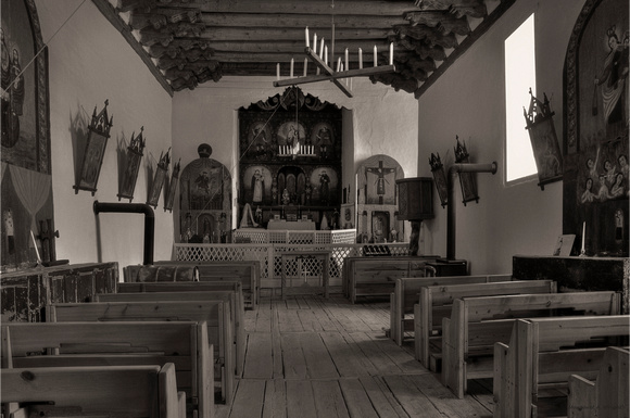 San Jose de Gracia Church Interior, Las Trampas NM